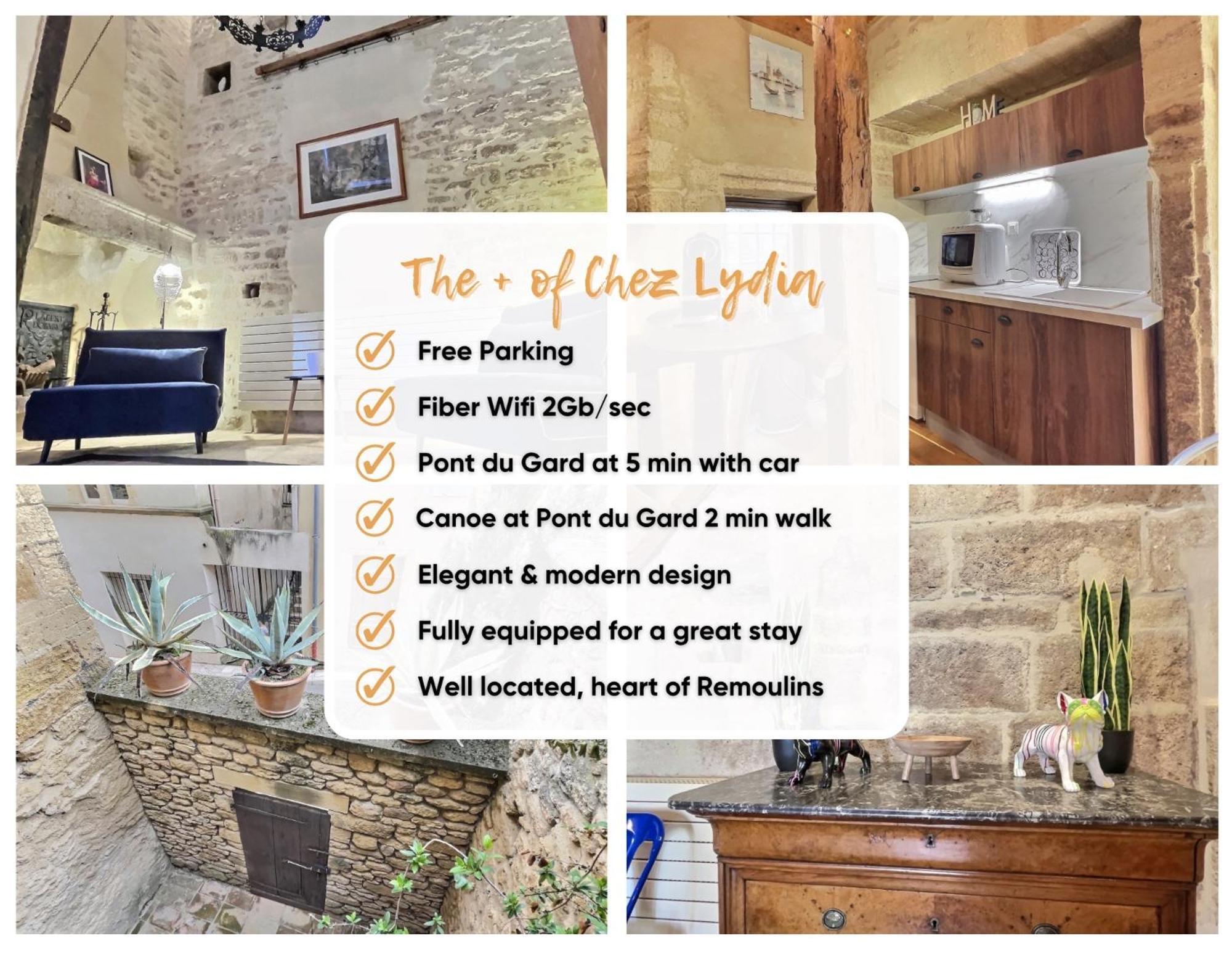 Chez Lydia - Loft Cosy, Depart Canoe A Pied, Proche Pont-Du-Gard Et Uzes Remoulins Dış mekan fotoğraf